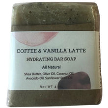 Load image into Gallery viewer, Coffee and Vanilla Latte Hydrating Bath Bar
